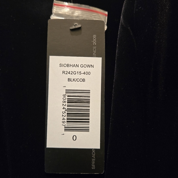 NWT SACHIN & BABI Siobhan Strapless Gown 0 Black Cobalt Blue Crystal Sweetheart - Picture 14 of 14